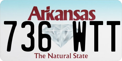AR license plate 736WTT