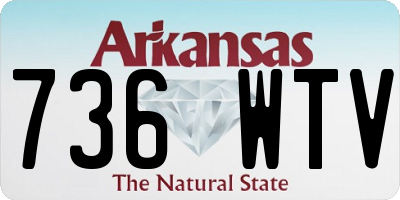 AR license plate 736WTV