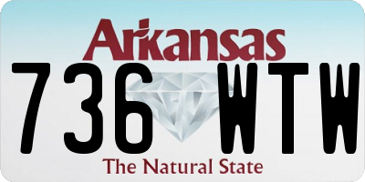 AR license plate 736WTW