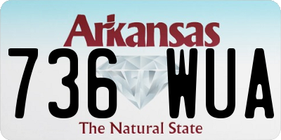 AR license plate 736WUA