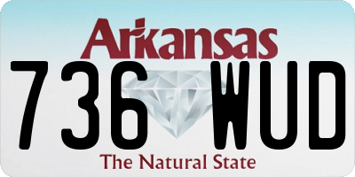 AR license plate 736WUD