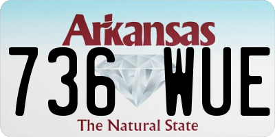 AR license plate 736WUE
