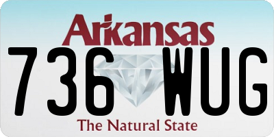 AR license plate 736WUG