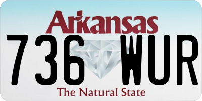 AR license plate 736WUR