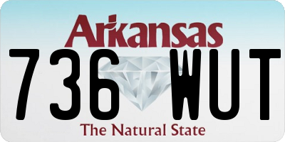 AR license plate 736WUT