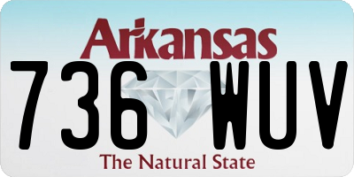 AR license plate 736WUV