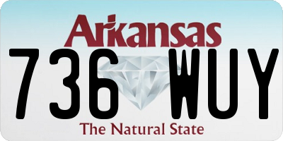 AR license plate 736WUY