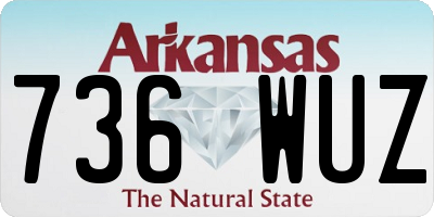 AR license plate 736WUZ
