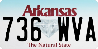 AR license plate 736WVA