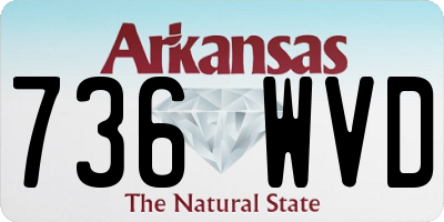 AR license plate 736WVD