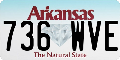AR license plate 736WVE