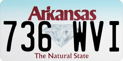 AR license plate 736WVI