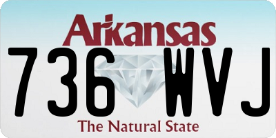 AR license plate 736WVJ