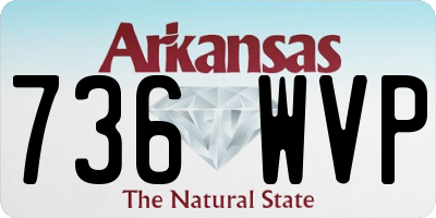 AR license plate 736WVP