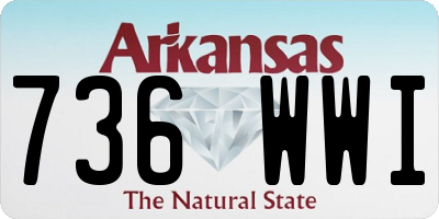 AR license plate 736WWI