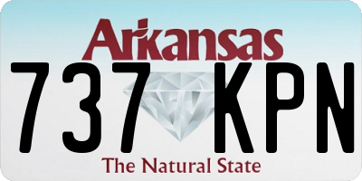 AR license plate 737KPN