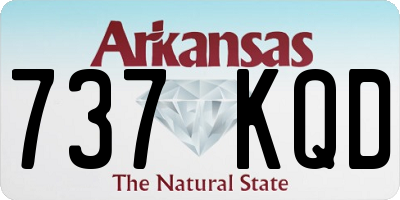 AR license plate 737KQD