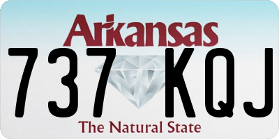 AR license plate 737KQJ