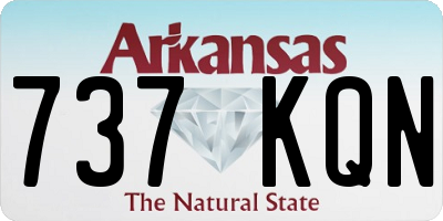 AR license plate 737KQN