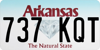 AR license plate 737KQT
