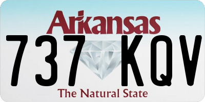 AR license plate 737KQV