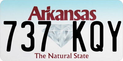 AR license plate 737KQY
