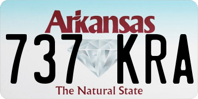 AR license plate 737KRA