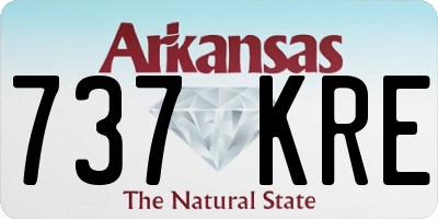AR license plate 737KRE