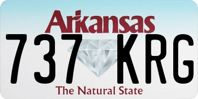 AR license plate 737KRG