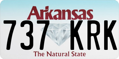 AR license plate 737KRK