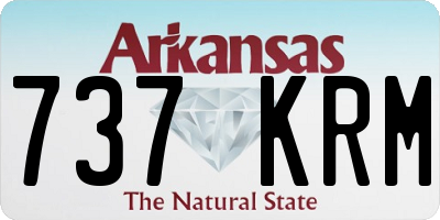 AR license plate 737KRM