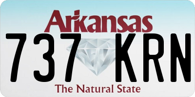 AR license plate 737KRN