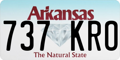 AR license plate 737KRO