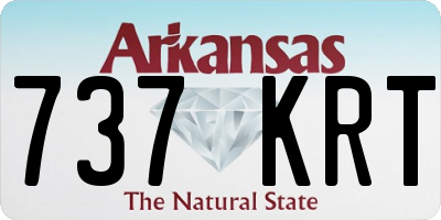 AR license plate 737KRT