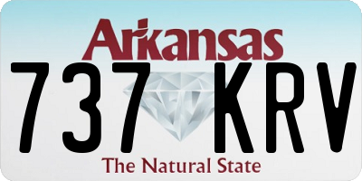 AR license plate 737KRV