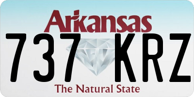 AR license plate 737KRZ