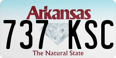 AR license plate 737KSC