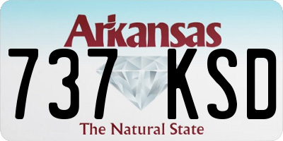 AR license plate 737KSD