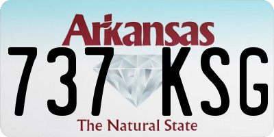 AR license plate 737KSG