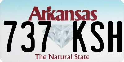 AR license plate 737KSH