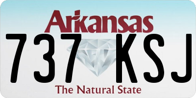 AR license plate 737KSJ
