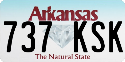 AR license plate 737KSK