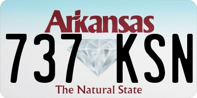 AR license plate 737KSN