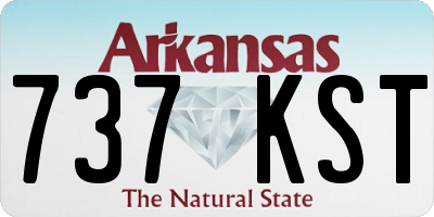 AR license plate 737KST