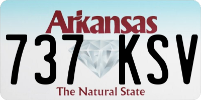 AR license plate 737KSV