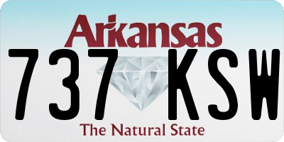 AR license plate 737KSW