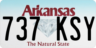 AR license plate 737KSY