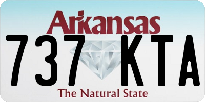 AR license plate 737KTA