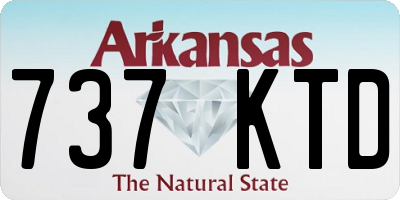 AR license plate 737KTD