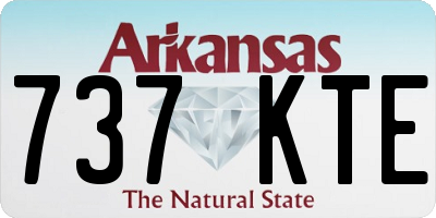 AR license plate 737KTE